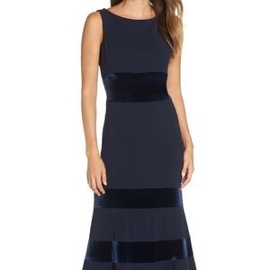 Velvet & Scuba Crepe Mermaid
Gown